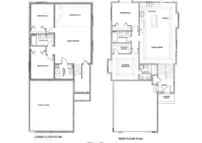 The Elite - 2 stall Floor Plan Drawing