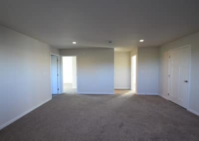 View of large carpeted living area